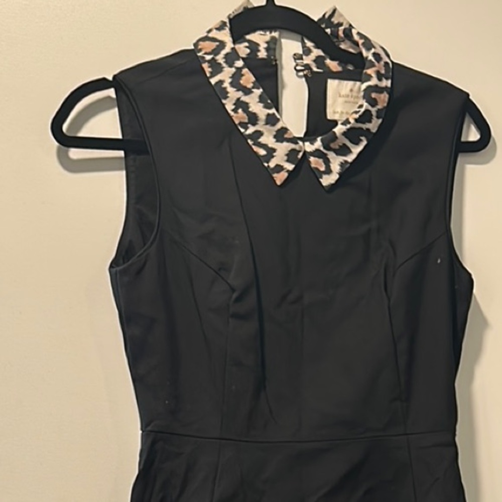 Kate Spade Black A-Line Mini Dress with Peter Pan Collar